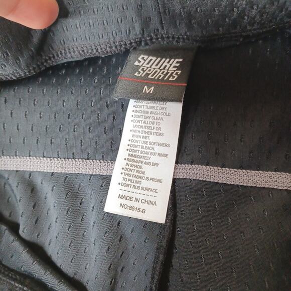 Souke Shorts Cycling Adult M Black Blue Padded Nylon Spandex Blended - Picture 3 of 6